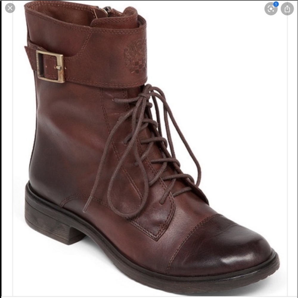 Vince Camuto Taryn Burly Brown combat Boot Size 8